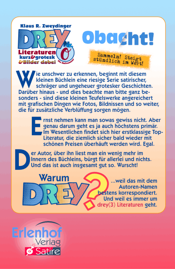 Die Rückseite des Taschenbuches